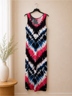 Sunny Leigh Tie Dye Maxi Dress Sleeveless - XL - View 3