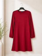 PrettyGarden Red Long Sleeve Tie Back Dress - Large - View 3